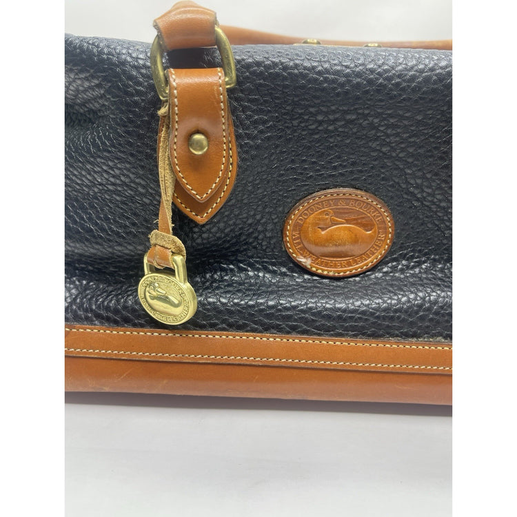 Dooney & Bourke Lot All Weather Leather Black/Brown Handbag Crossbody