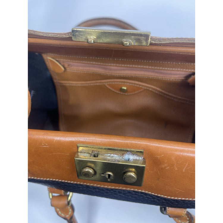 Dooney & Bourke Lot All Weather Leather Black/Brown Handbag Crossbody