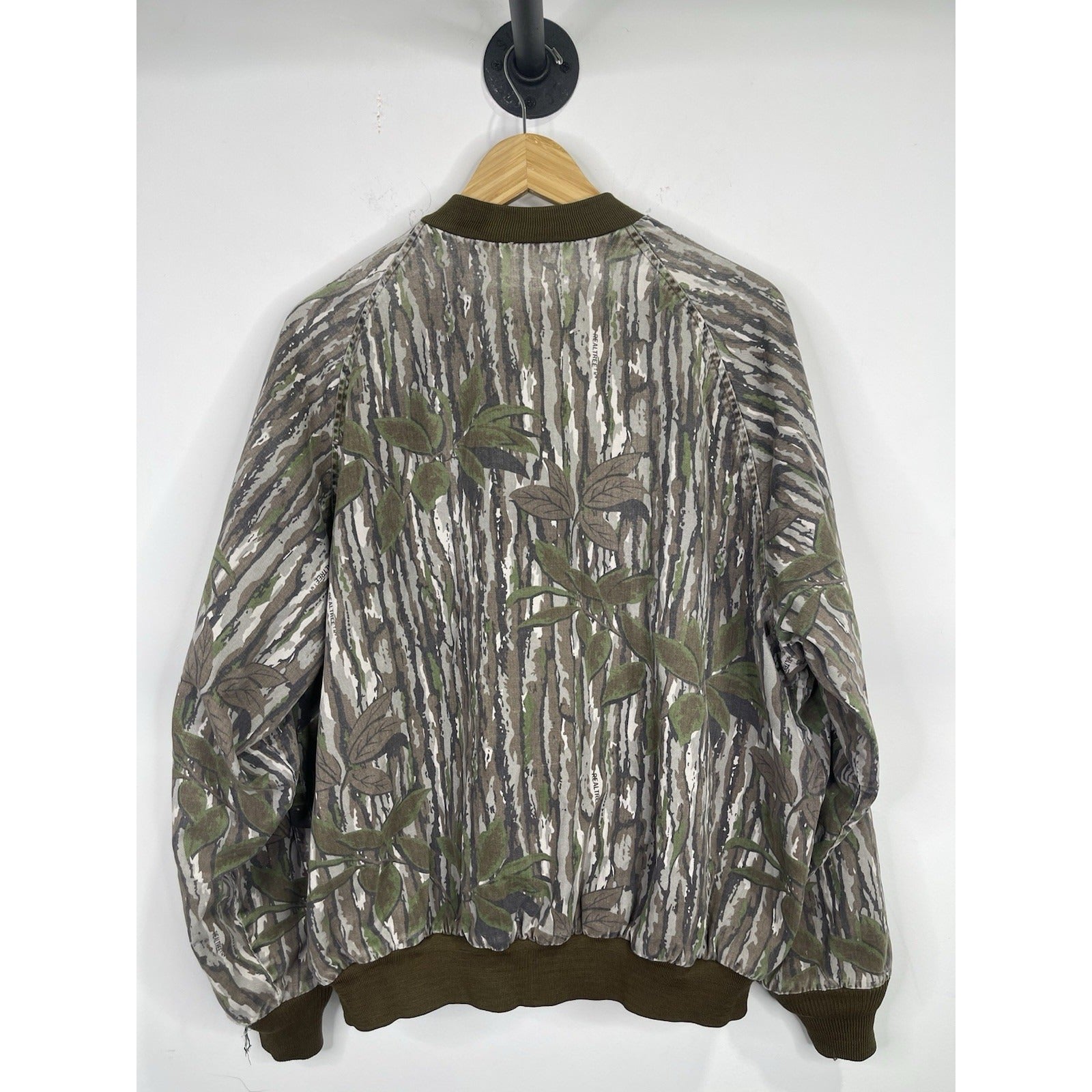 Mens Vintage Duxbak Camo Zip-up Jacket