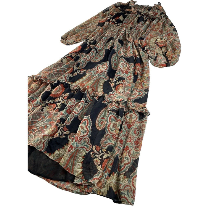 Womens Zara Paisley Print Dress Size Medium