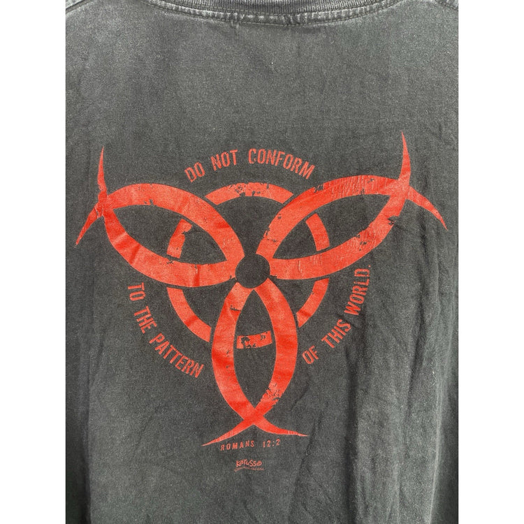 Vintage 2003 Men’s Kerusso Social Hazard I Will Not Conform Christian Black T-Shirt Size 2XL