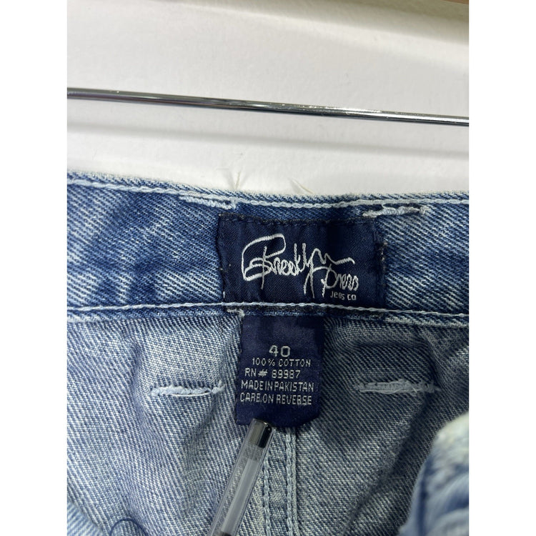 Men’s Brooklyn Xpress Jeans Co. Light Wash Denim Shorts 40x12