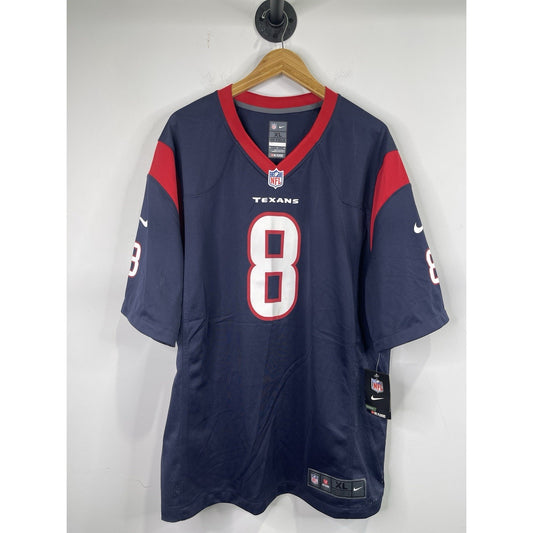 NWT Men's Nike On Field Texans Jersey  #8 Schaub Size XL