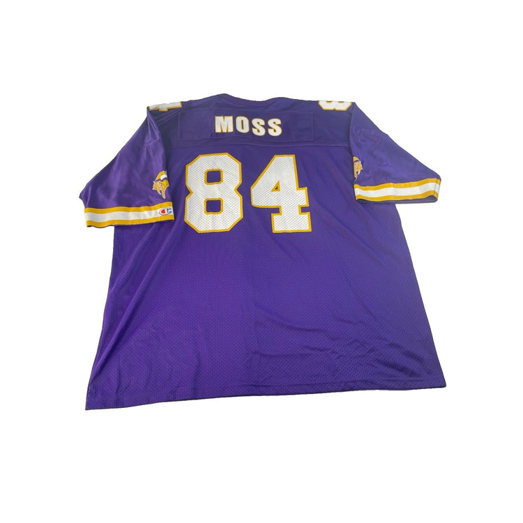 Mens Vintage Champion Minnesota Vikings Randy Moss Purple Jersey SIZE XXL