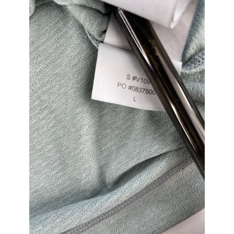 Men Vuori Sage Light Green Heathered Tradewind Performance Pocket T-Shirt Size L