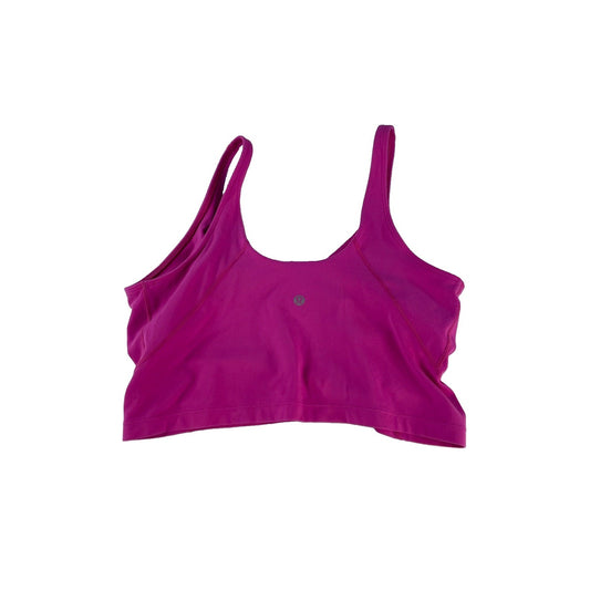 Womens Lululemon Magenta Pink Scoop Neck Sports Bra Size 12