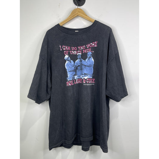 Vintage Mens The Three Stooges Black Short Sleeve T Shirt Sz XL