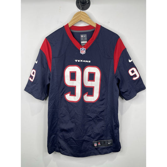 Youth Nike Houston Texans Jersey Blue NFL Football Watt #99 Shirt Sz Small