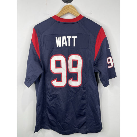 Youth Nike Houston Texans Jersey Blue NFL Football Watt #99 Shirt Sz Small