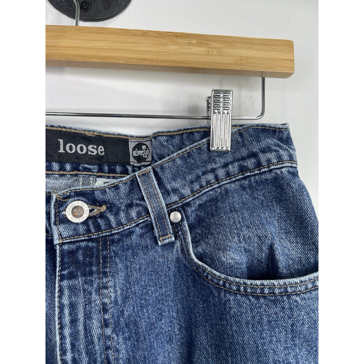 Vintage Men’s Levis Blue Denim Silver Tab Levi Loose Jeans Size 28