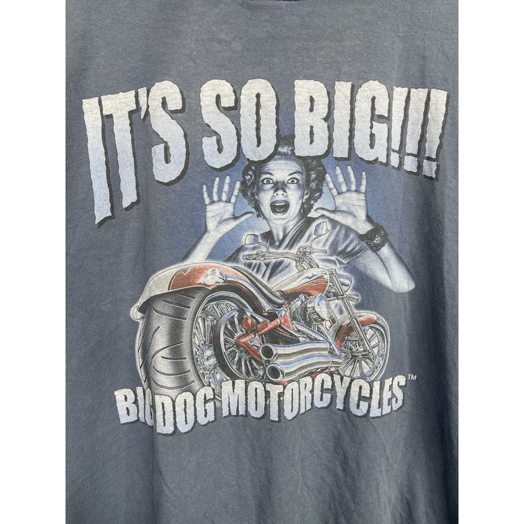 Big Dogs Motorcycles Size 2XL Blue T-shirt “it’s So Big!!!”