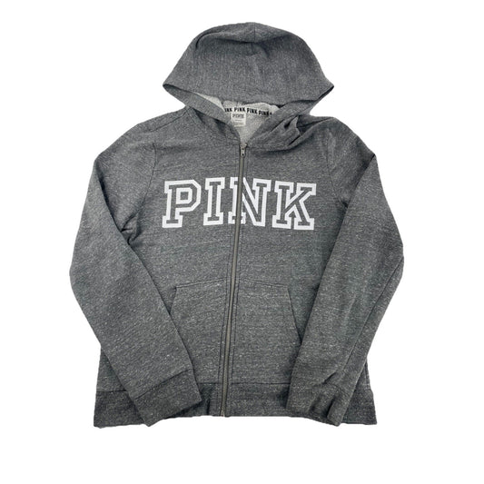 Women’s Victoria’s Secret PINK Grey Zip-Up Hoodie Size L