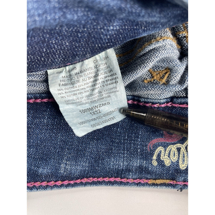 Women’s Wrangler Bootcut Blue Jeans Size 1x32