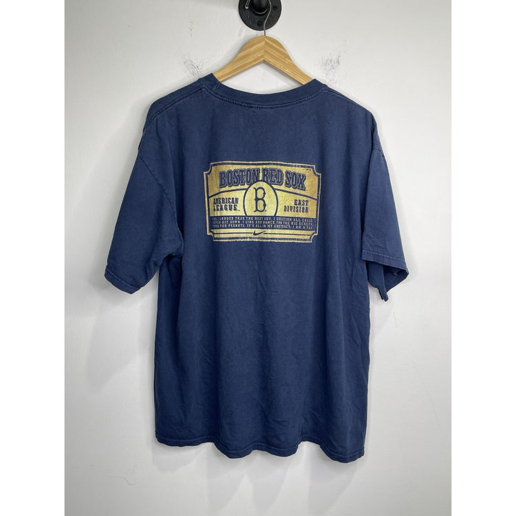 Vintage 00s Nike Center Swoosh Boston Red Socks T-shirt Size Xl