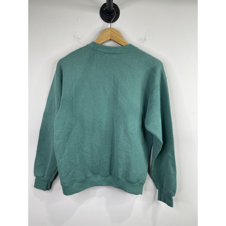 Vintage Men’s Heavyweight Lee Brand Blue Cyan Maine Sweatshirt Sz M