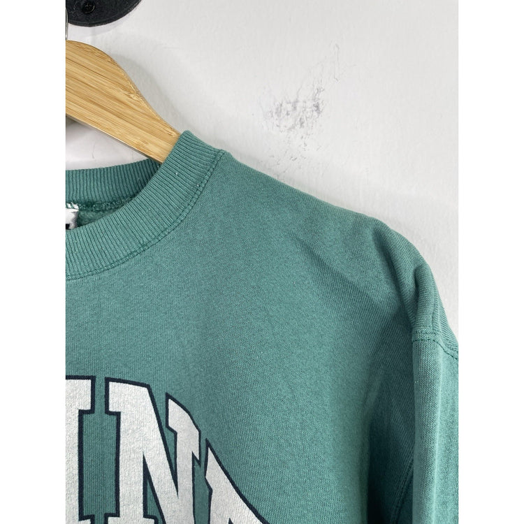 Vintage Men’s Heavyweight Lee Brand Blue Cyan Maine Sweatshirt Sz M