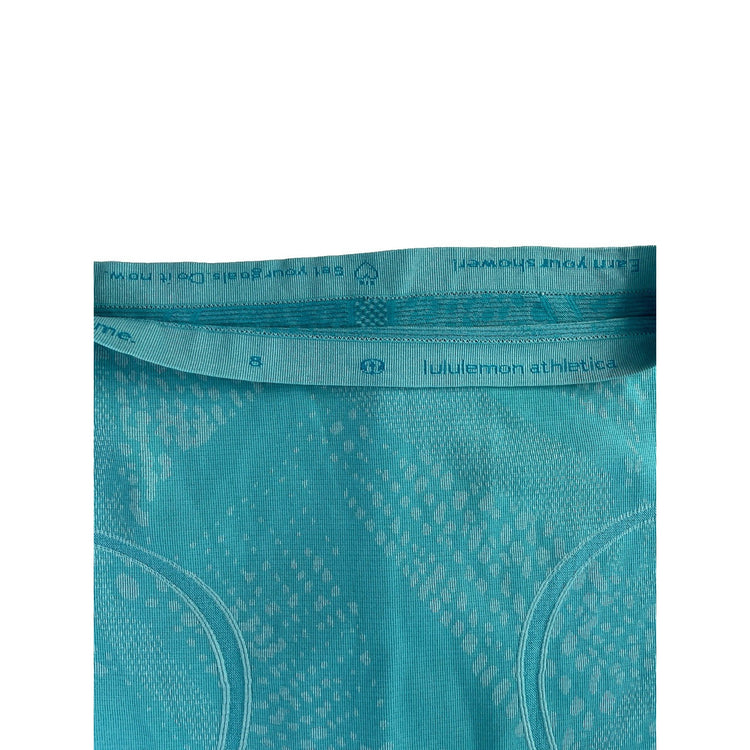 Women's Lululemon Athletica Teal Seamless Racerback Tank Top, Size 8