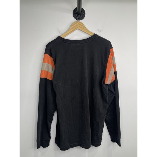 Vintage Y2K Men’s Harley Davidson Racing Orange Long Sleeve Size Large