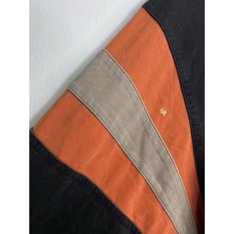 Vintage Y2K Men’s Harley Davidson Racing Orange Long Sleeve Size Large