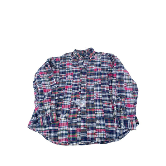 Mens Polo Ralph Lauren Multicolored Plaid Button Down Shirt Size XL