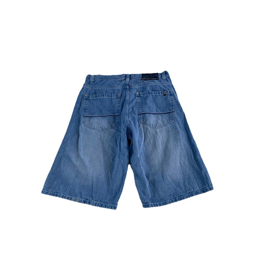 Mens 90s Vintage Southpole Baggy Hip-Hop Skater Denim Jorts Size 36