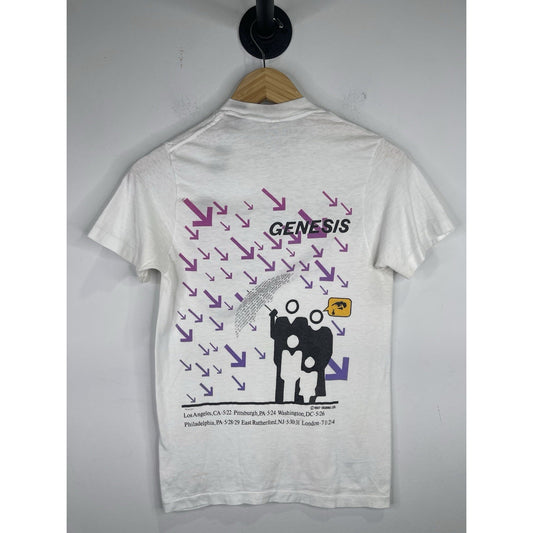 Authentic Vintage 1987 Genesis US & UK 80s Tour Band T-Shirt Size Medium