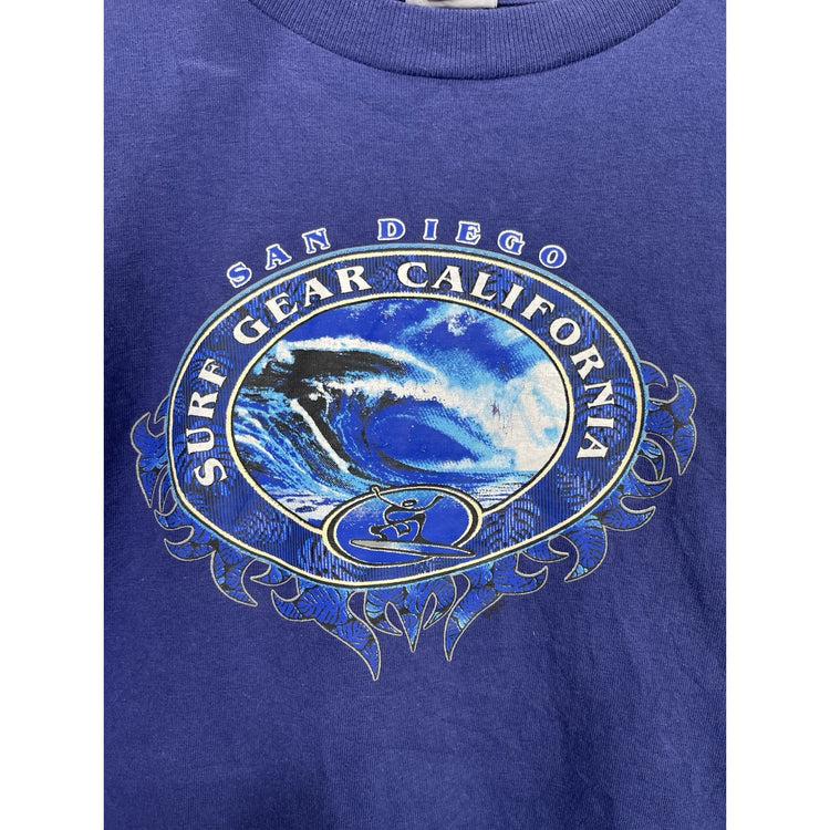 Men’s Y2k san diego surf gear California Blue t-shirt Size Large