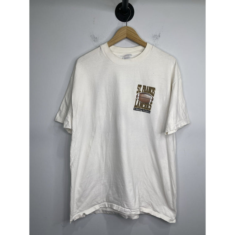 Vintage St. Francis Lancers High School Football T-shirt Size Xl