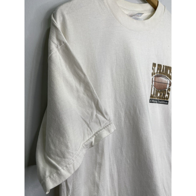 Vintage St. Francis Lancers High School Football T-shirt Size Xl