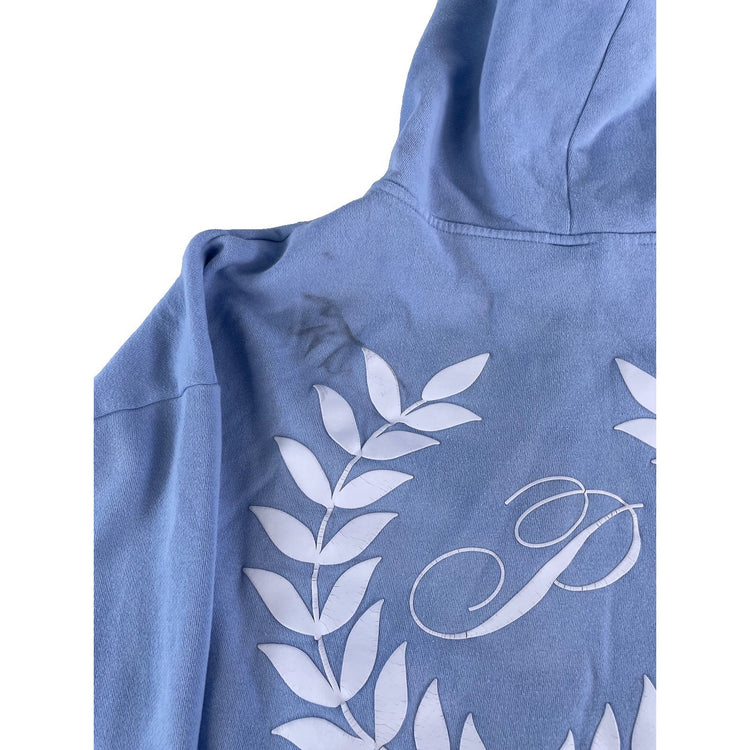 Womens Victoria's Secret PINK Blue Full Zip Hoodie Size XL