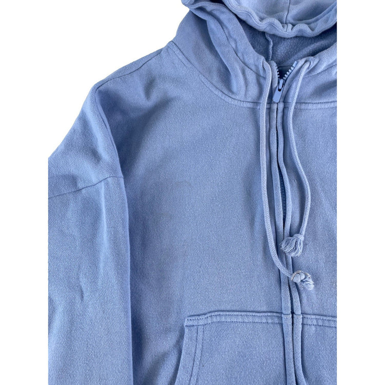 Womens Victoria's Secret PINK Blue Full Zip Hoodie Size XL