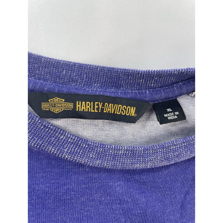 Men’s Harley Davidson Longsleeve Blue&Beige Sweatshirt Size Xl