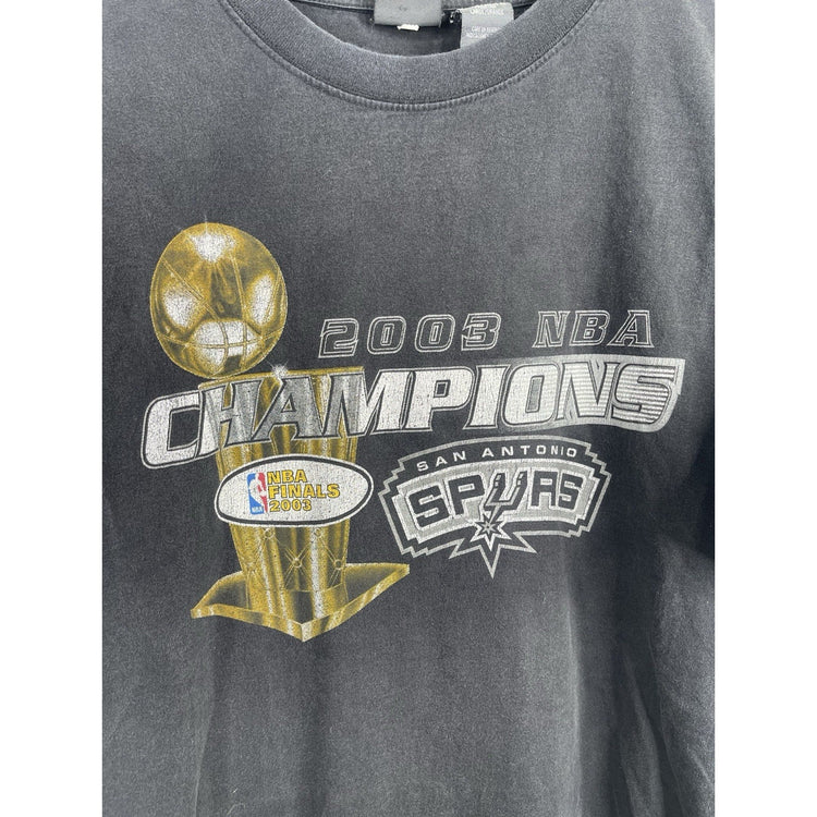 Men’s Vintage San Antonio Spurs T Shirt 2003 Championship Sz Large