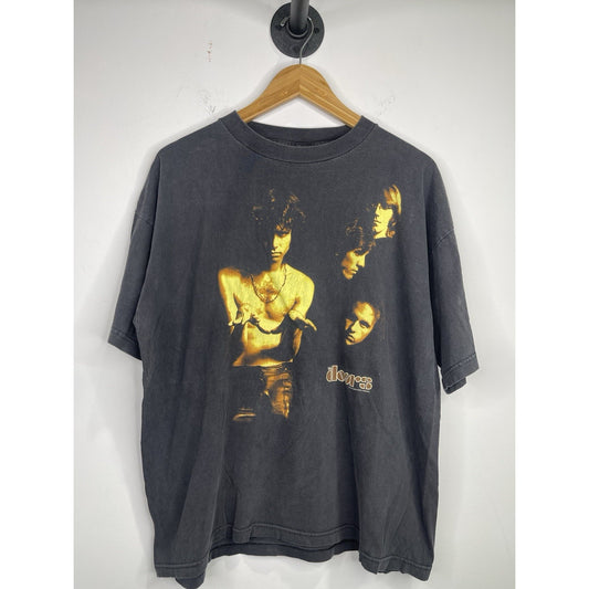 Vintage 1999 Mens The Doors Band Black T-Shirt Size X-Large