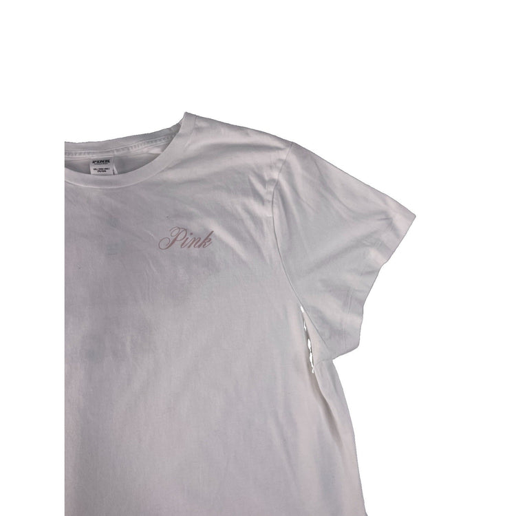 Womens PINK Victorias Secret White Car Graphic T Shirt Size 2XL