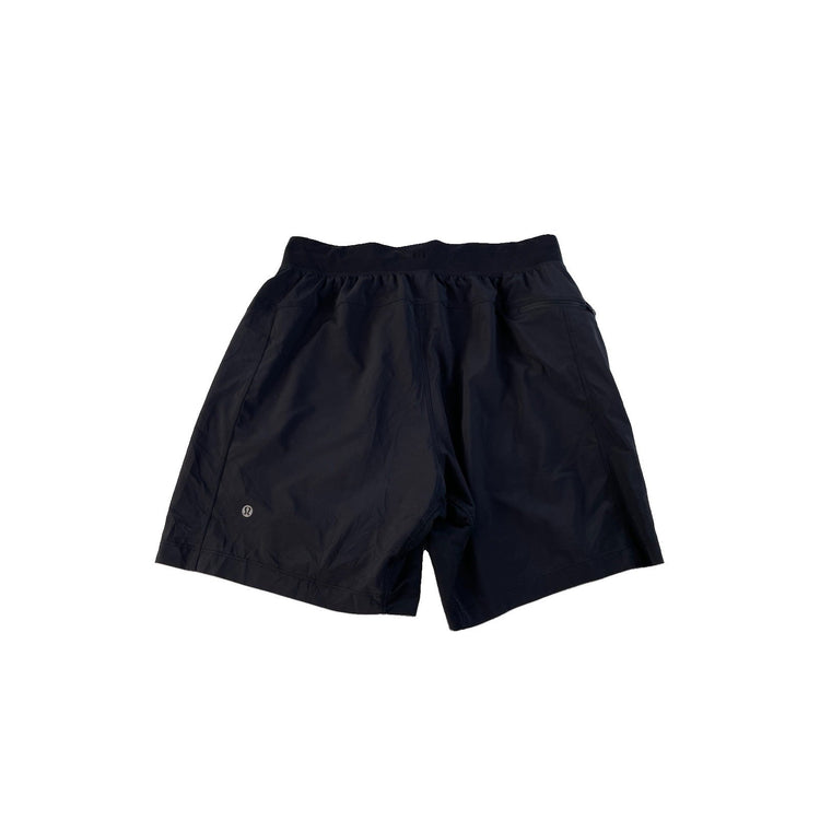 Men's Lululemon Athletic Shorts Black Lightweight Training Gym Shorts Size S