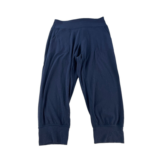 Womens Lululemon Navy Blue Nulu High Rise Align Cropped Pocket Joggers SIZE 10