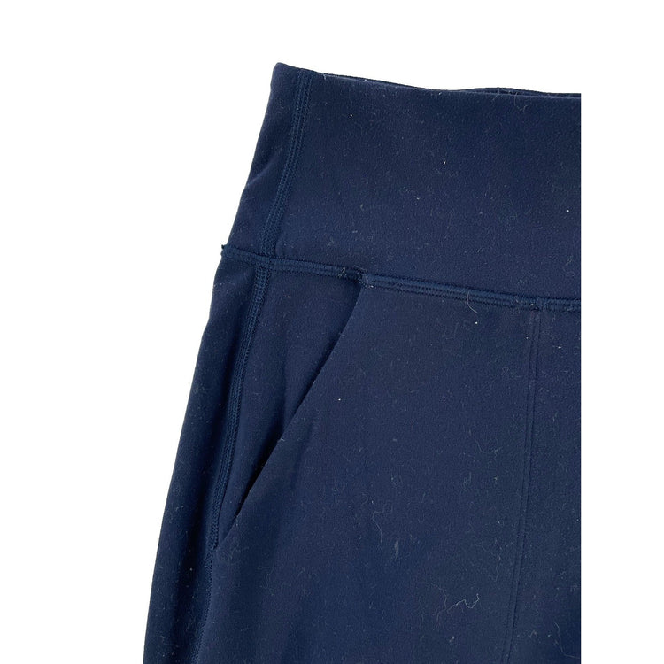 Womens Lululemon Navy Blue Nulu High Rise Align Cropped Pocket Joggers SIZE 10