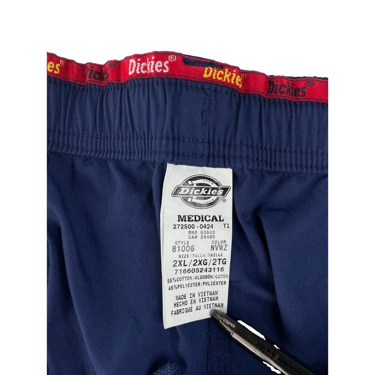 Mens Dickies Navy Blue Medical Scrub Pants Size 2XL