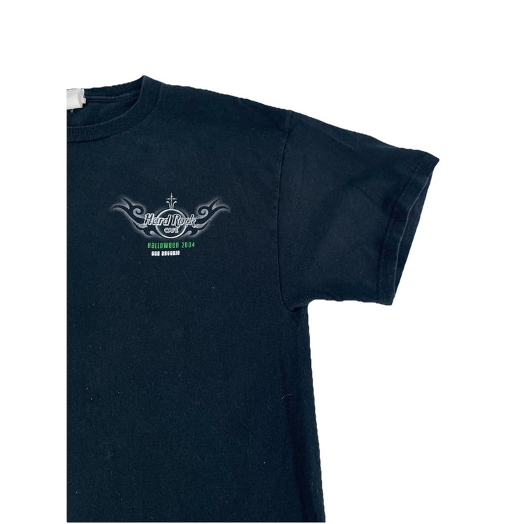 Mens 2004 Hard Rock Cafe Black Halloween T Shirt Size Large