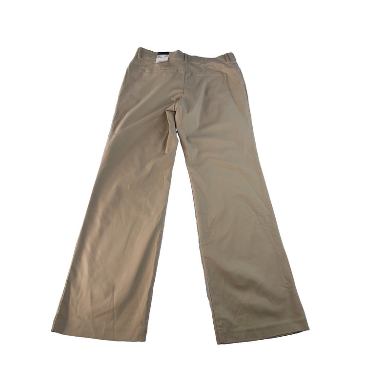 Women's Lee Flex Motion Regular Fit Mid Rise Trouser Bengal Kahki Pants Size 14