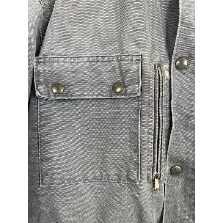 Men’s Vintage Carhartt Duck Work Jacket Coverall Full Zip Blanket Liner Sz L
