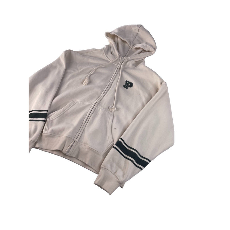 Women’s PINK Victorias Secret White Fleece Lined Zip Up Jacket Size Small