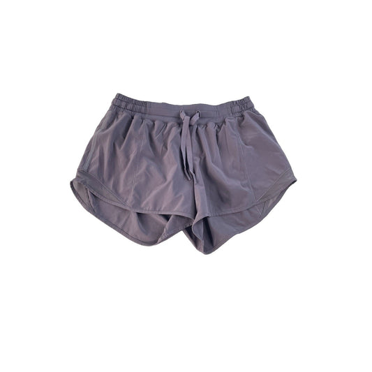 Women's Lululemon Lanvender Grey Lightweight Athletic Running Shorts Size 8