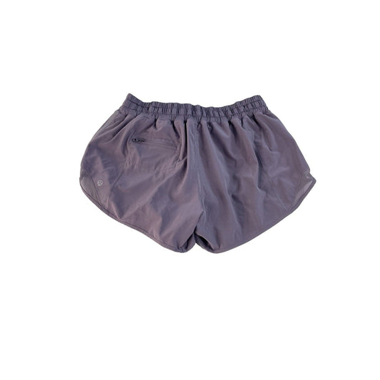Women's Lululemon Lanvender Grey Lightweight Athletic Running Shorts Size 8