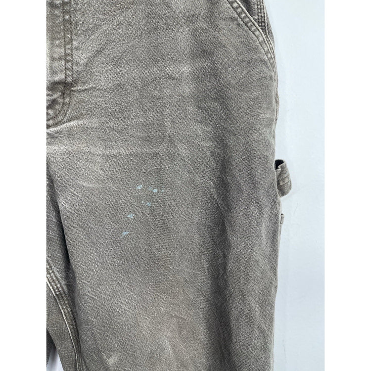 Men’s Carhartt Relaxed Fit Brown Carpenter Pants Size 36x32
