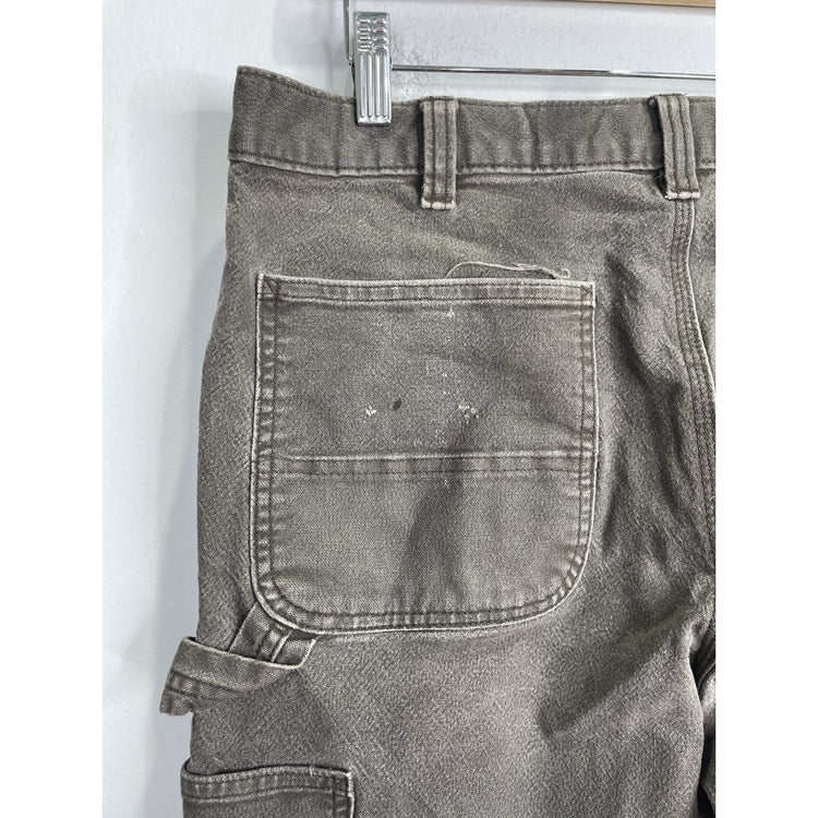 Men’s Carhartt Relaxed Fit Brown Carpenter Pants Size 36x32