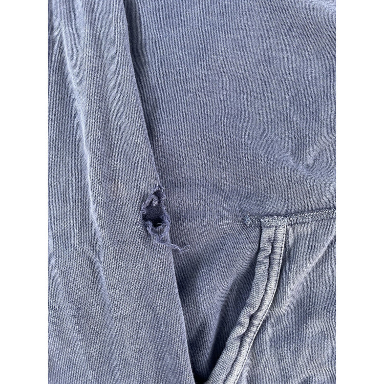 Men’s Polo Ralph Lauren Distressed Blue Zip Up Hoodie Size Xl