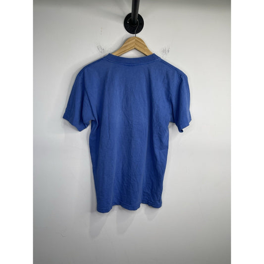 Adult Vintage 90s Sesame Street Elmo Embroidered T Shirt Blue Single Stitch Sz M