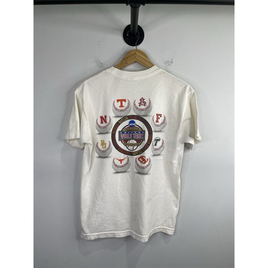 Men’s Vintage 2005 White NCAA College World Series Sz Medium